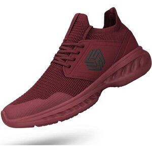 👑Men's Sneakers Wine Red Walking Sports Athletic Running Lightweight  Shoes